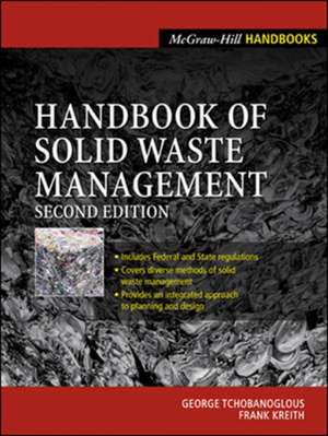 Handbook of Solid Waste Management de George Tchobanoglous