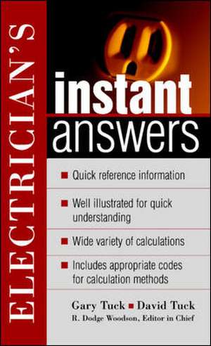 Electrician's Instant Answers de David Tuck