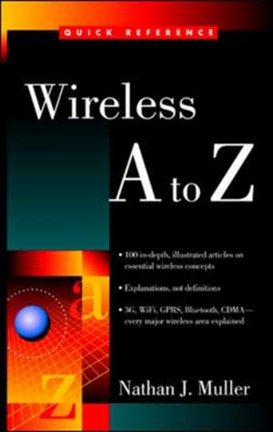 Wireless A to Z de Nathan Muller