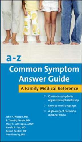 A-Z Common Symptom Answer Guide de John H. Wasson