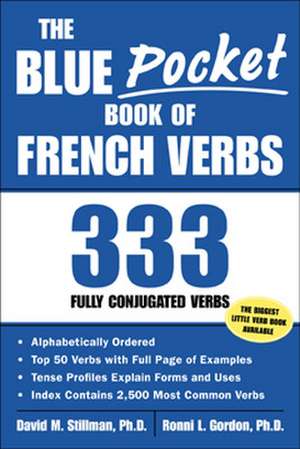 The Blue Pocket Book of French Verbs de David Stillman