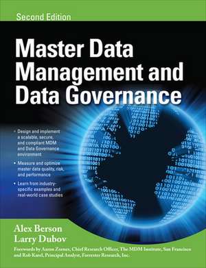 MASTER DATA MANAGEMENT AND DATA GOVERNANCE, 2/E de Alex Berson