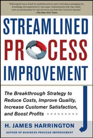 Streamlined Process Improvement de H. James Harrington