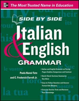 Side by Side Italian and English Grammar de Paola Nanni-Tate