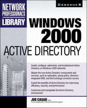 Windows 2000 Active Directory de Joe Casad