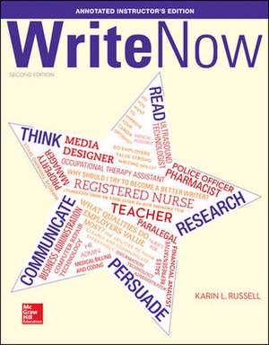 Annotated Instructor's Edition Write Now de Karin Russell