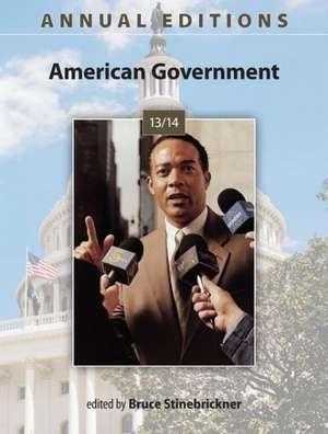 Annual Editions: American Government de Bruce Stinebrickner