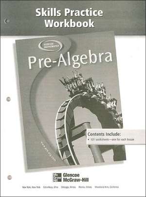 Pre-Algebra Skills Practice Workbook de McGraw-Hill/Glencoe