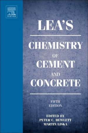 Lea's Chemistry of Cement and Concrete de Peter Hewlett