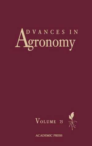 Advances in Agronomy de Donald L. Sparks