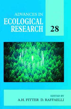 Advances in Ecological Research de Alastair H. Fitter