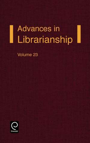 Advances in Librarianship de Elizabeth A. Chapman