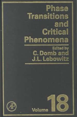 Phase Transitions and Critical Phenomena de Cyril Domb