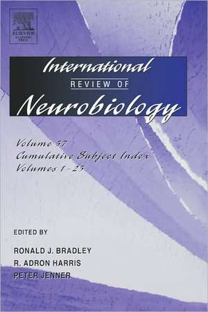 International Review of Neurobiology de Ronald J. Bradley