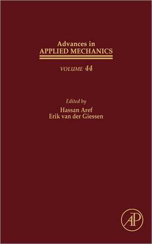 Advances in Applied Mechanics de Erik van der Giessen