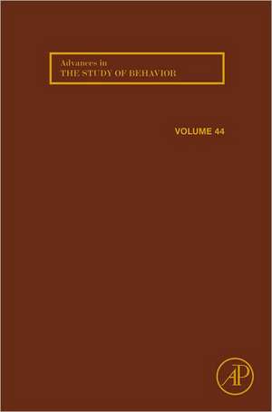 Advances in the Study of Behavior de Marc Naguib