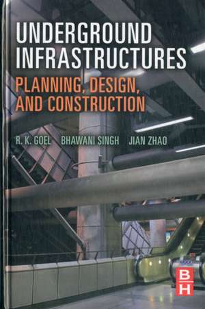 Underground Infrastructures: Planning, Design, and Construction de R K Goel