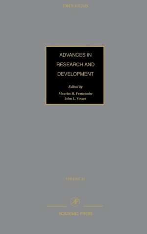 Advances in Research and Development: Modeling of Film Deposition for Microelectronic Applications de Maurice H. Francombe