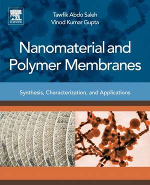 Nanomaterial and Polymer Membranes: Synthesis, Characterization, and Applications de Tawfik Abdo Saleh