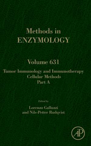 Tumor Immunology and Immunotherapy – Cellular Methods Part A de Lorenzo Galluzzi