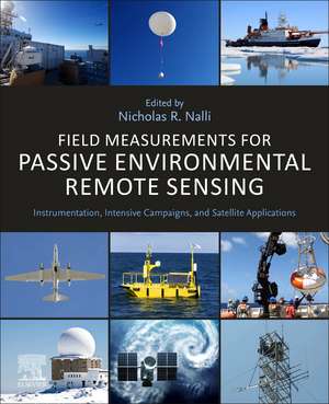 Field Measurements for Passive Environmental Remote Sensing: Instrumentation, Intensive Campaigns, and Satellite Applications de Nicholas R. Nalli