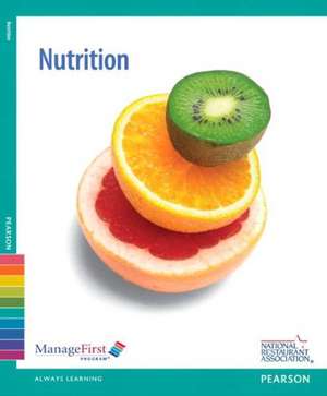 Managefirst: Nutrition with Answer Sheet de National Restaurant Association