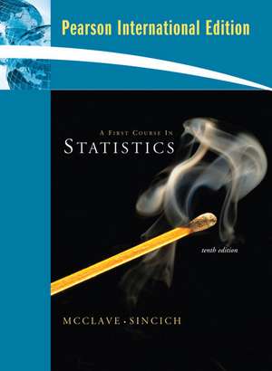 A First Course in Statistics: International Edition de James T. McClave