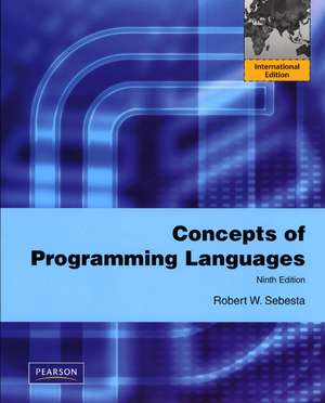 Concepts of Programming Languages: International Version de Robert W. Sebesta