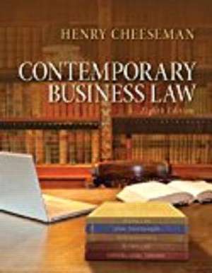 Contemporary Business Law, Student Value Edition de Henry R. Cheeseman