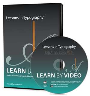 Lessons in Typography Learn by Video de Jim Krause