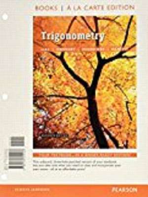 Trigonometry, Books a la Carte Edition de Margaret L. Lial