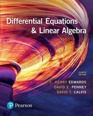 Differential Equations and Linear Algebra de C. Henry Edwards