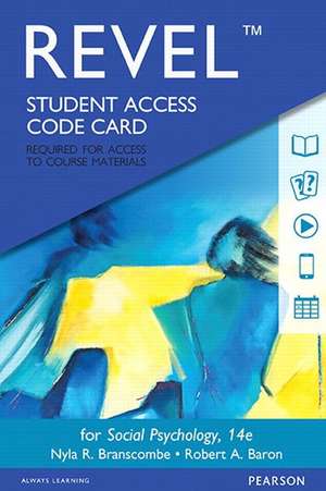 Revel for Social Psychology -- Access Card de Nyla R. Branscombe