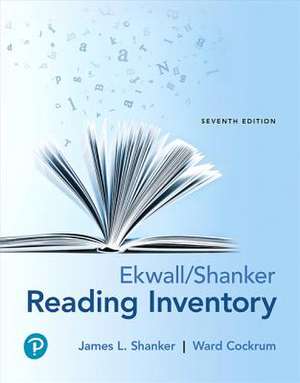 Ekwall/Shanker Reading Inventory, with Enhanced Pearson Etext -- Access Card Package de James L. Shanker