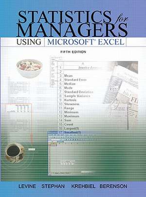 Statistics for Managers Using Microsoft Excel, (Sve) Value Pack (Includes Student Study Guide & Solutions Manual & Key Formula Guide) de David M. Levine