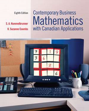 Contemporary Business Mathematics with Canadian Applications de Seig A. Hummelbrunner