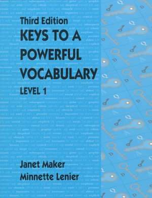 Keys to a Powerful Vocabulary Level 1 de Janet Maker