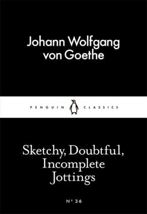 Sketchy, Doubtful, Incomplete Jottings de Johann Wolfgang von Goethe