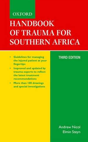 Handbook of Trauma for Southern Africa de Andrew Nicol