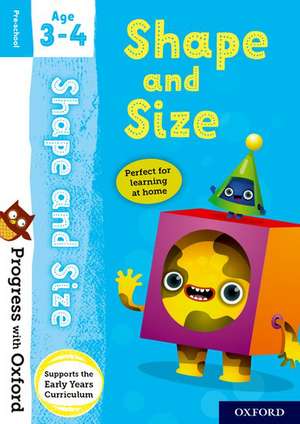 Progress with Oxford: Shape and Size Age 3-4 de Sarah Snashall