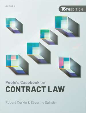 Poole's Casebook on Contract Law de Robert Merkin KC