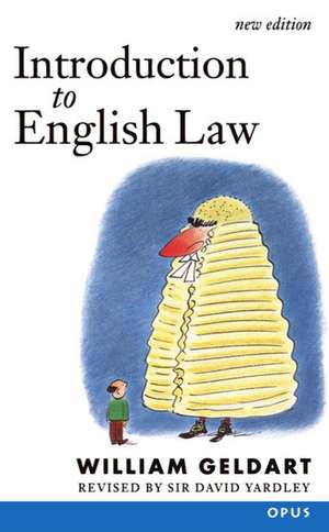 Introduction to English Law de William Geldart