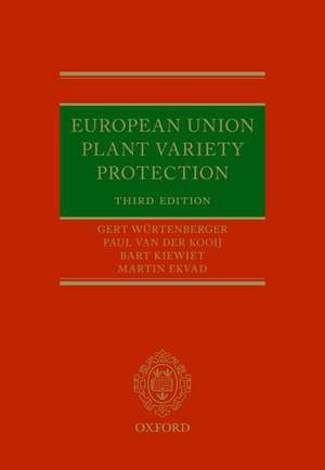 European Union Plant Variety Protection de Gert Würtenberger