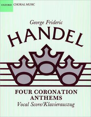 Four Coronation Anthems de George Frideric Handel