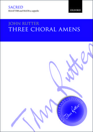 Three Choral Amens de John Rutter