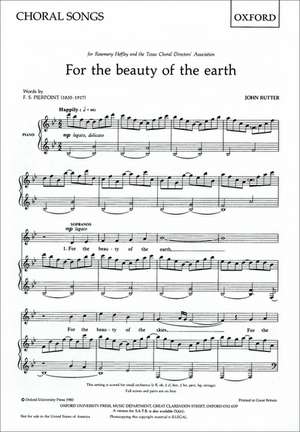 For the beauty of the earth de John Rutter