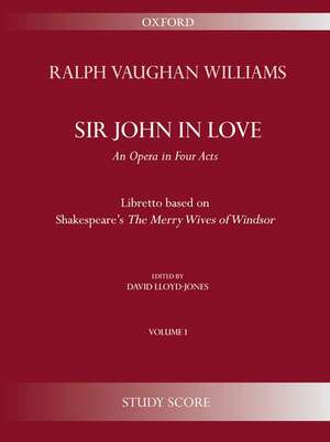 Sir John in Love: Second Edition de Ralph Vaughan Williams