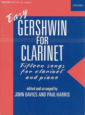 Easy Gershwin for clarinet de George Gershwin