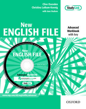 New English File: Advanced: Workbook with MultiROM Pack: Six-level general English course for adults de Clive Oxenden