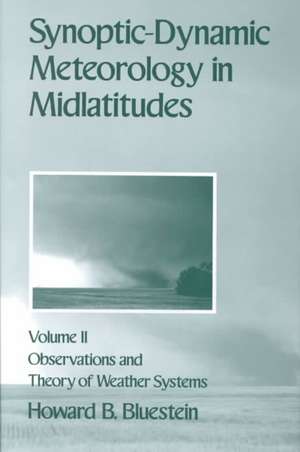 Synoptic-Dynamic Meteorology in Midlatitudes: Volume II: Observations and Theory of Weather Systems de Howard B. Bluestein